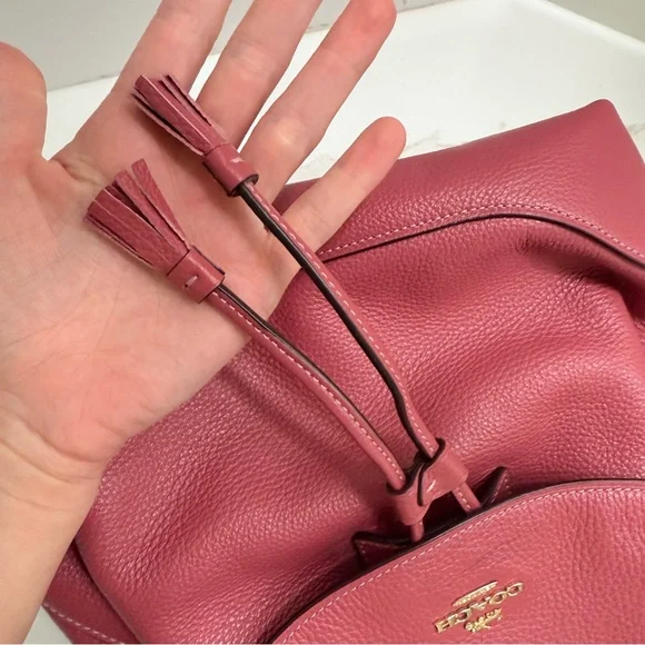 NEW Coach Elle backpack in Rosewood pink - Picture 9 of 15